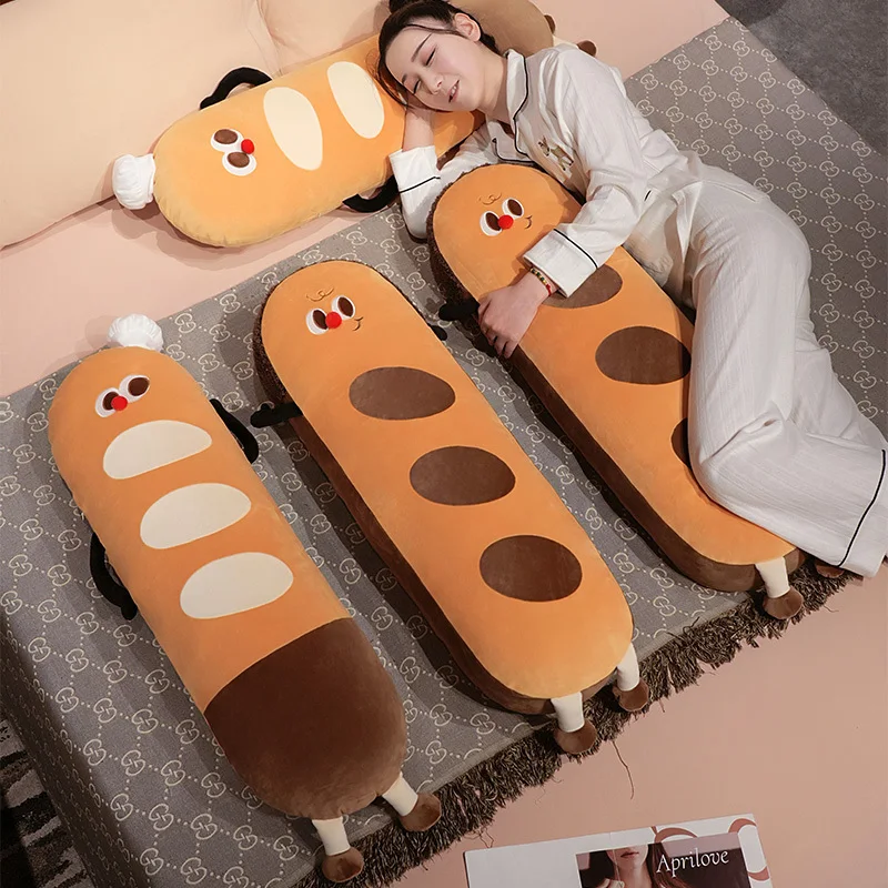 Almohada pan larga para decoración hogar