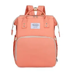 Bolsa de pañales impermeable de gran capacidad con varios bolsillos