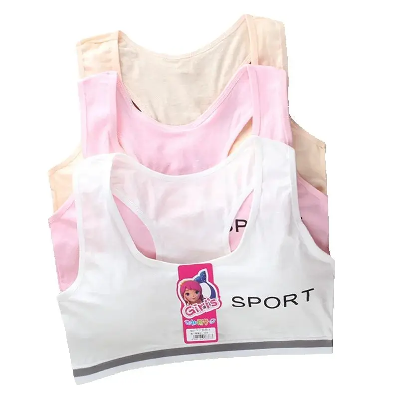 Sujetador deportivo para niñas - Top con relleno extraíble