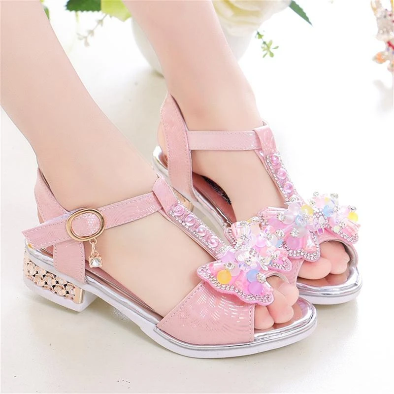 Sandalias de tacón plano con lazo estilo princesa para verano - imagen 4