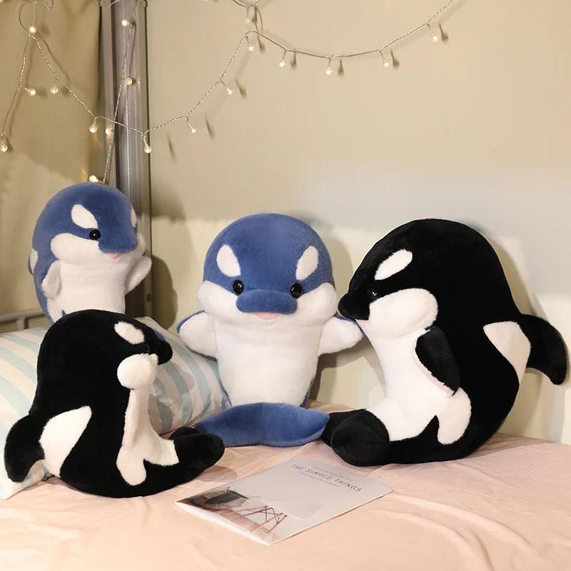 Peluche de ballena asesina estilo dibujo animado