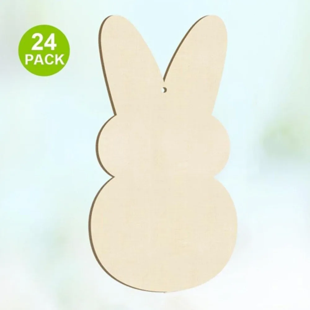 Set de juguetes de madera para pintar conejito Pascua infantil - imagen 2