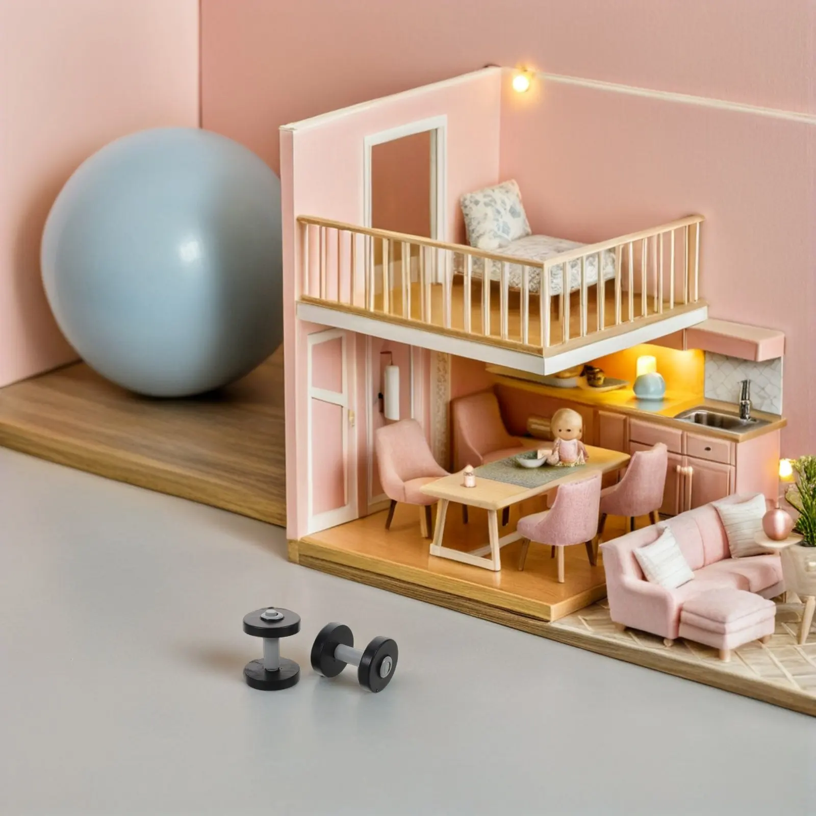 Accesorios en miniatura: mancuernas realistas para micro paisajes - imagen 4