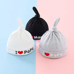 Gorro de algodón para bebé recién nacido liso, primavera y verano