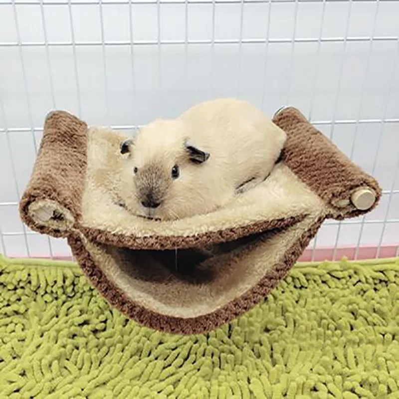 Casa para hámster de peluche cálido doble acolchado - imagen 3