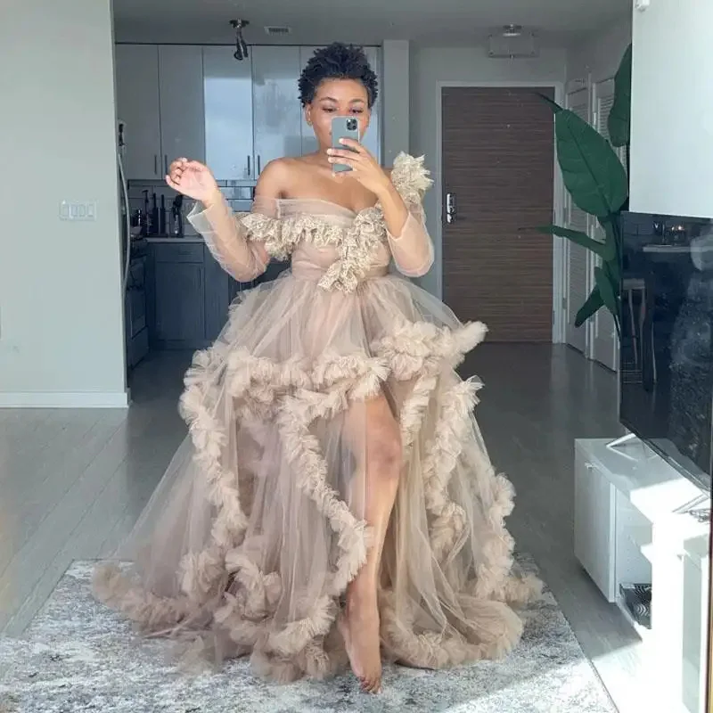 Detalle del diseño y caída del vestido