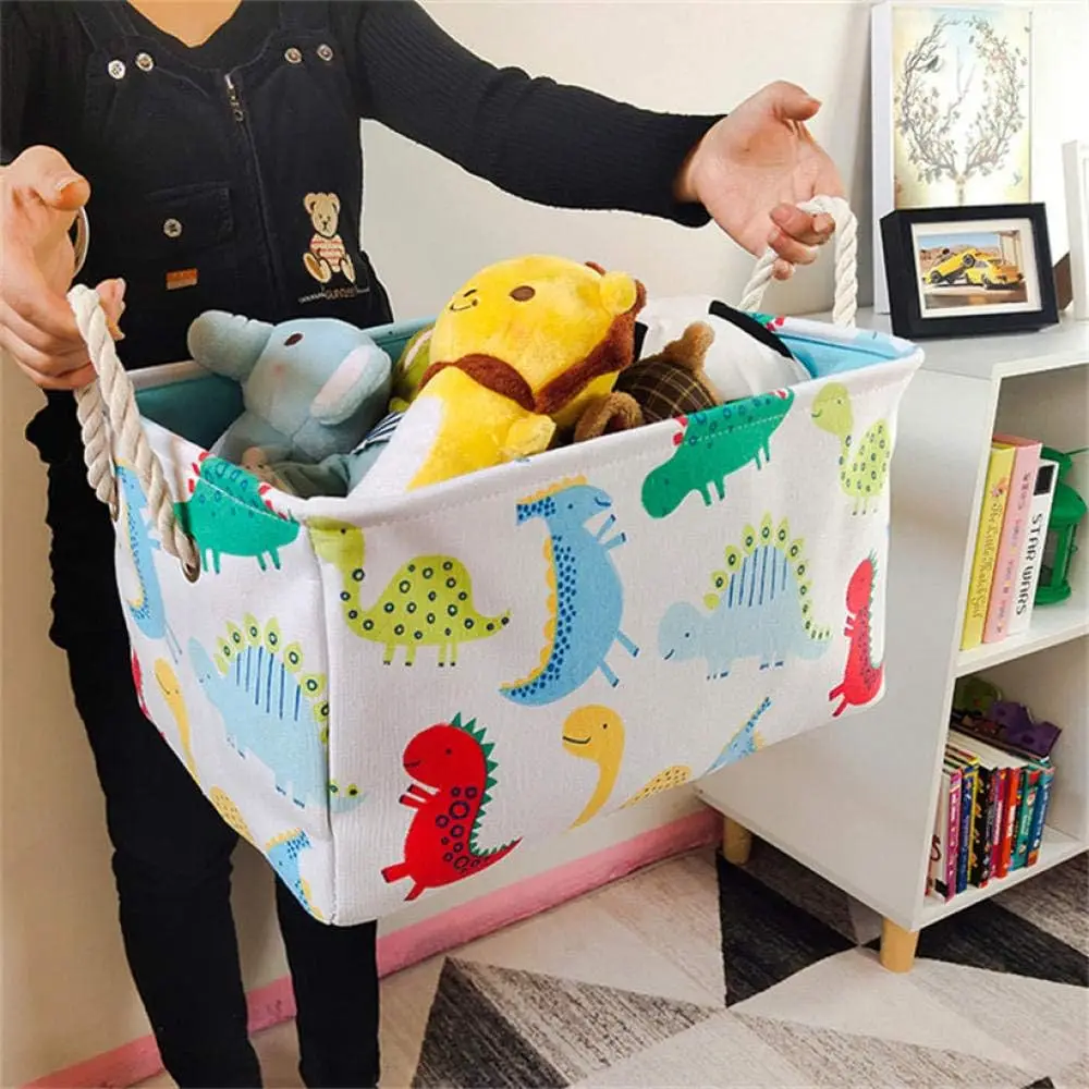 Cesto de lona plegable para juguetes y ropa - Almacenamiento infantil - imagen 3