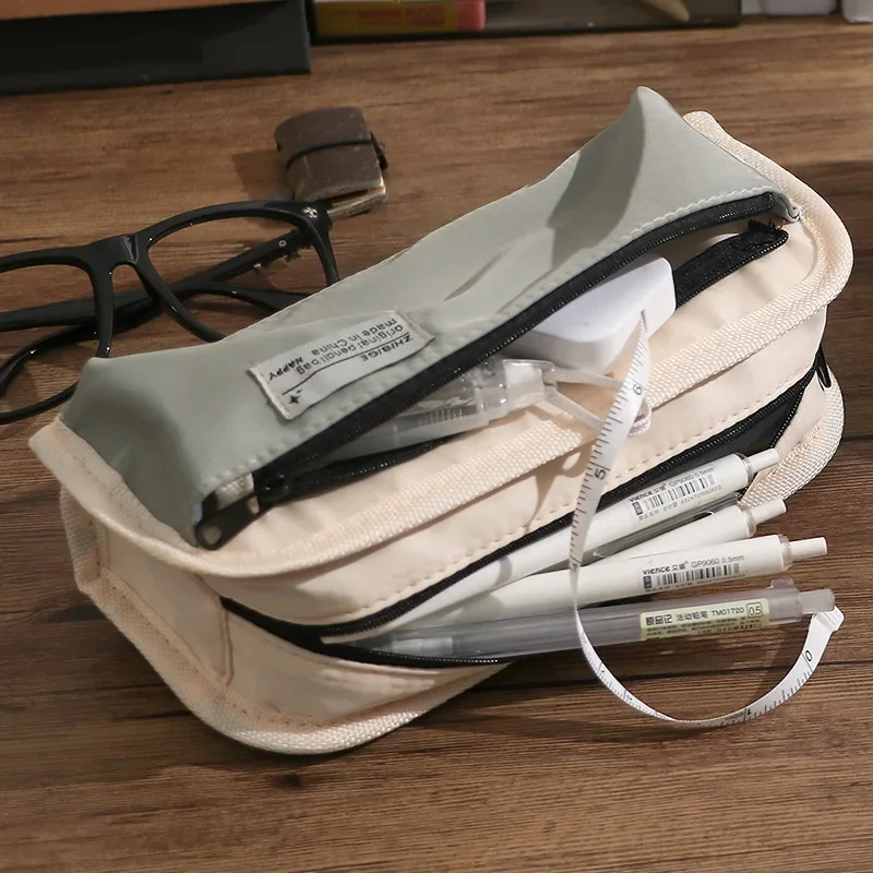 Estuche de lápices impermeable con gran capacidad para colegio y viaje
