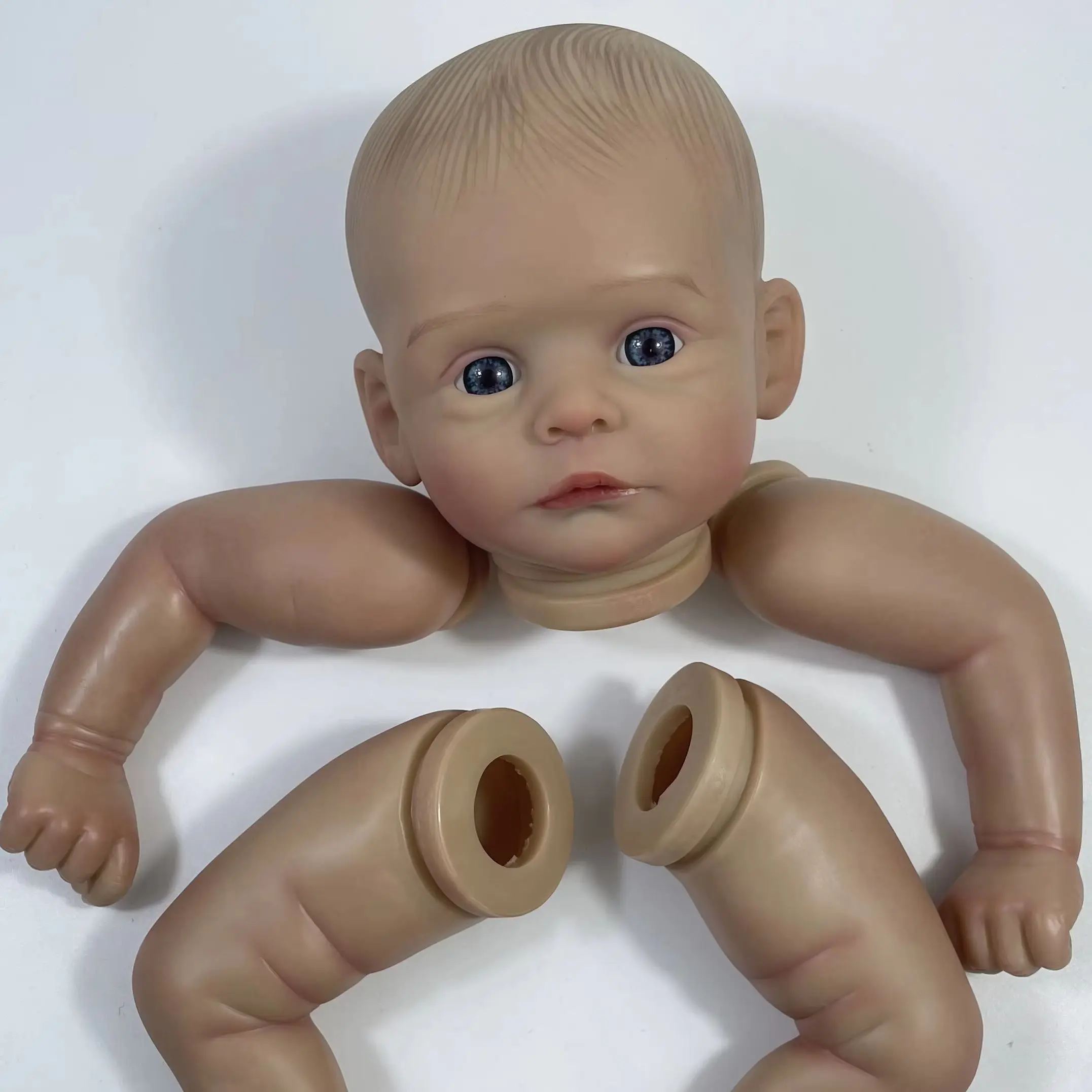 Muñeca reborn MRB Joleen pintada de vinilo, lista para manualidades - imagen 5