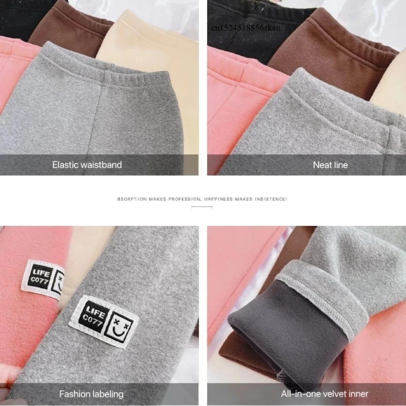 Leggings de lana de invierno para niñas: gruesos y cálidos - imagen 4