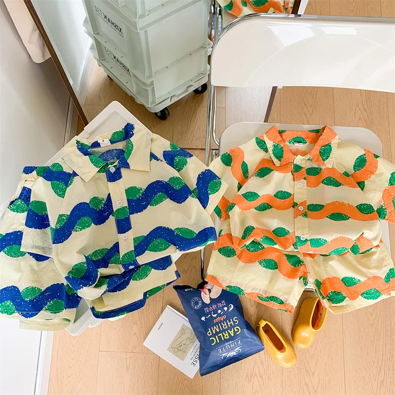 Conjunto playero de verano para niño – Camiseta y shorts