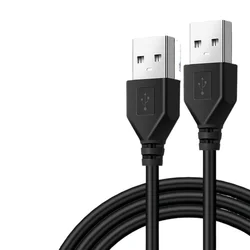 Cable USB A doble macho para cargar y sincronizar teclado portátil