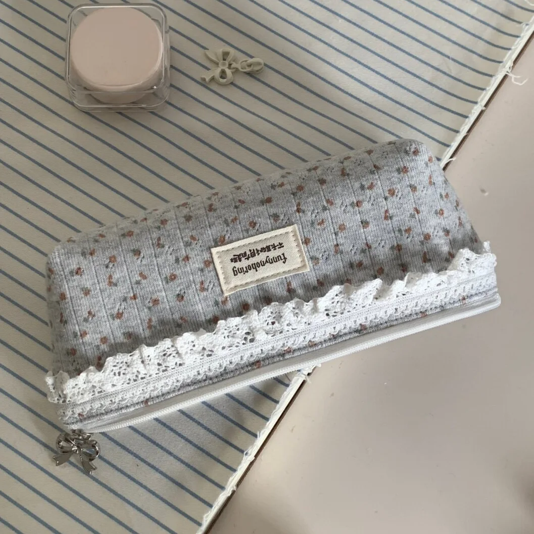 Estuche de lápices floral vintage de gran capacidad para niñas - imagen 3