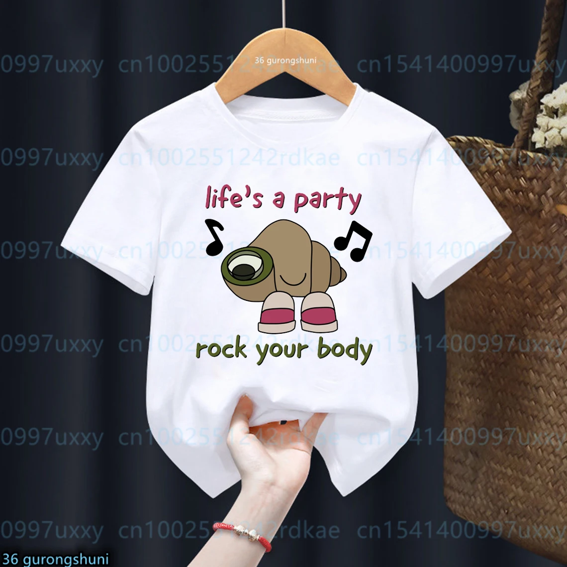 Camiseta infantil manga corta con print – Estilo Kawaii para niño - imagen 5