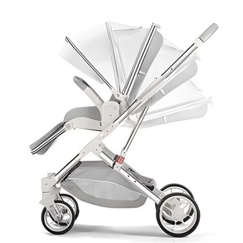 Carrito bebé plegable ligero para recién nacidos con asiento reclinable