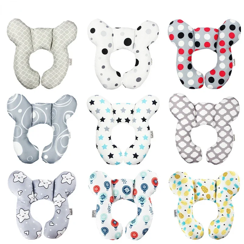 Almohada reposacabezas en U para bebé en coche de viaje - imagen 2