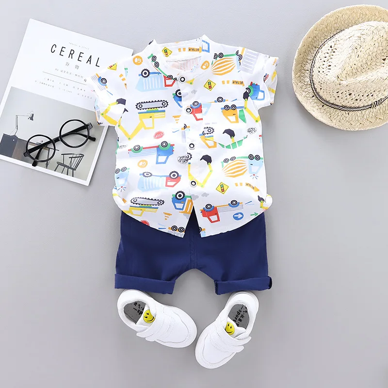 Conjunto verano bebé: camiseta con dibujos y short de algodón orgánico - imagen 3