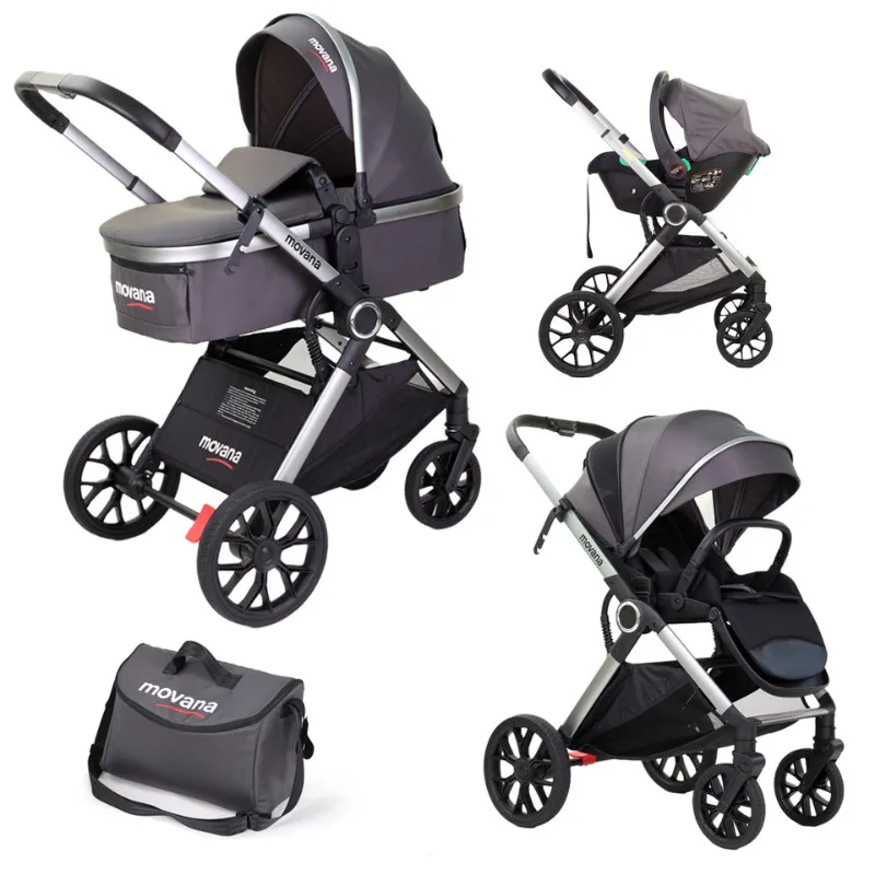 Cochecito de bebé 3 en 1 – Ligero, plegable y multifuncional - imagen 4