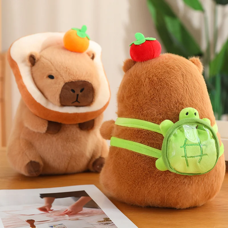 Peluche capybara blando con nariz simulada para jugar - imagen 4