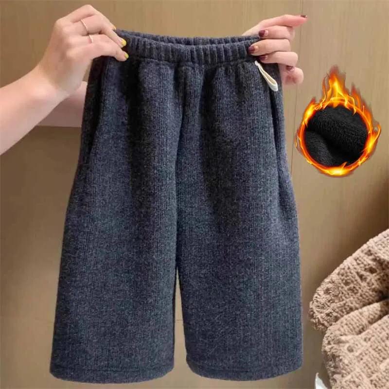 Pantalones de lana de invierno térmicos para niños – sueltos - imagen 5