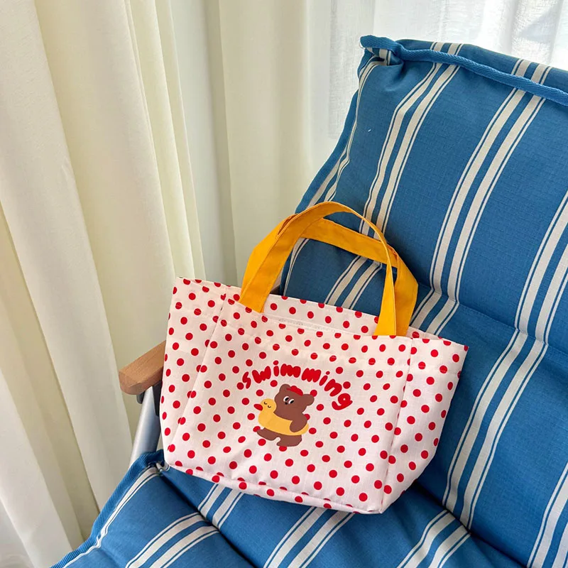 Bolsa de pañales impermeable gran capacidad con perros y osos - imagen 4
