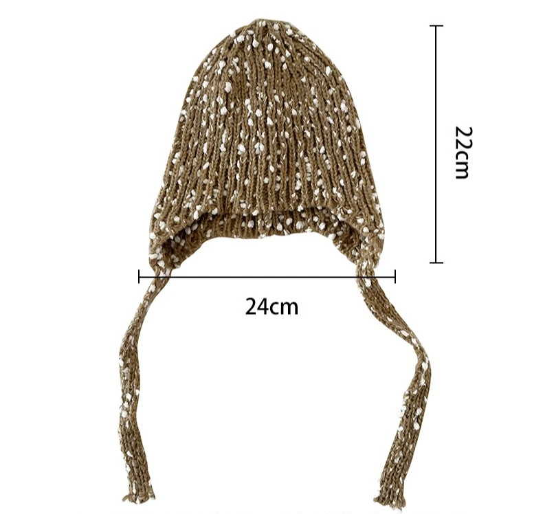 Gorro infantil con ala trenzada - vista frontal