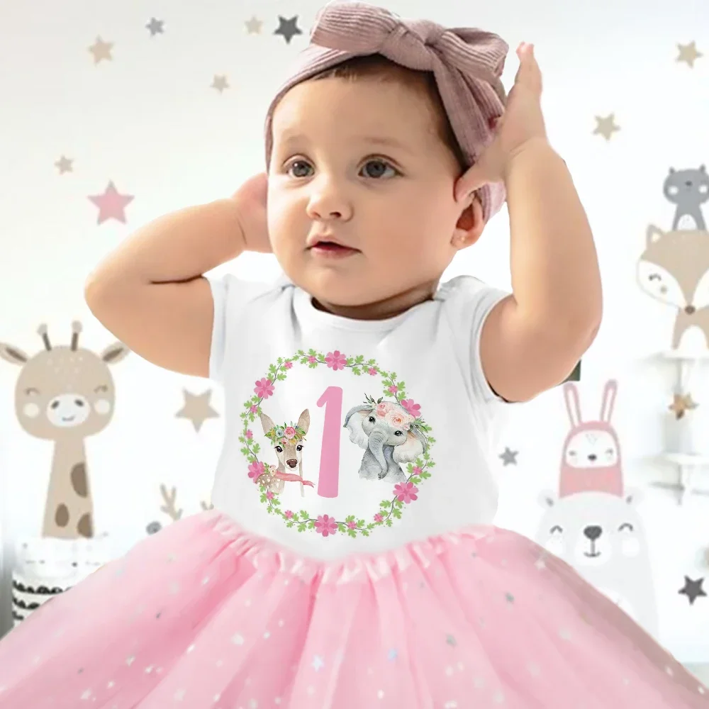 Vestido con tutú para niña recién nacida y falda con bodys - imagen 4