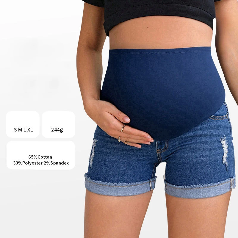 Shorts de maternidad cintura alta transpirables con soporte - imagen 4