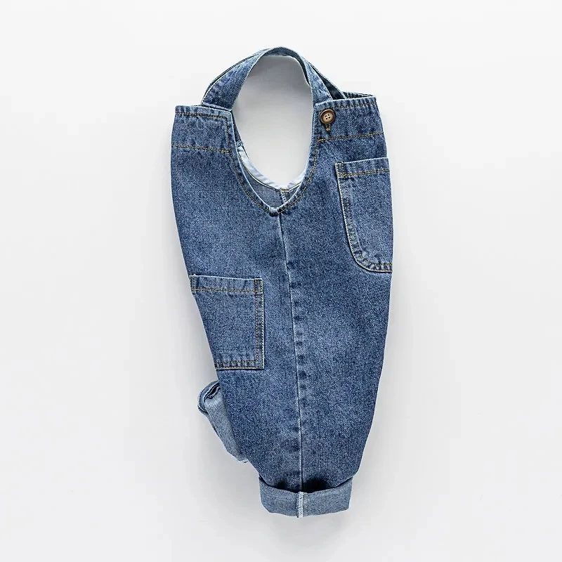 Pantalones vaqueros bebé con tirantes – Estilo casual - imagen 4