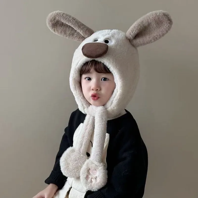 Leifeng Gorro con orejeras de felpa gruesa para niños de invierno - imagen 2