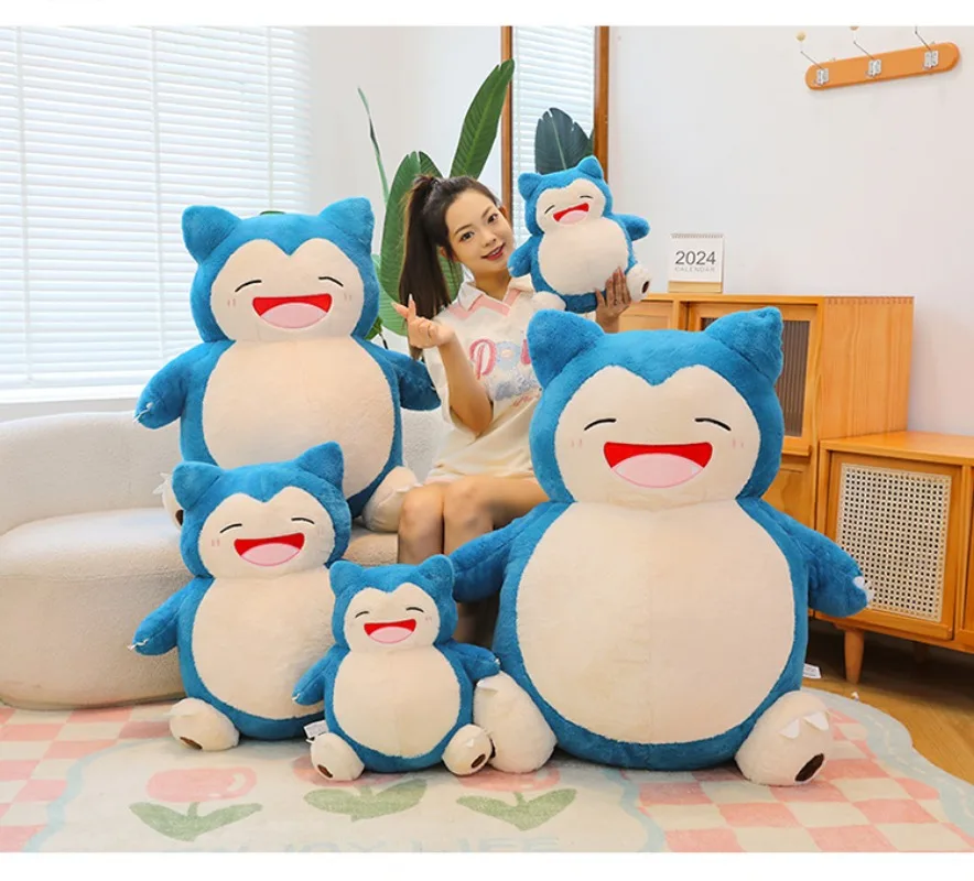 Peluches Snorlax en distintos tamaños