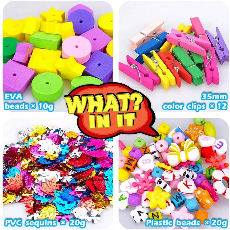 Kit de manualidades para niños con lentejuelas y pegatinas - imagen 4