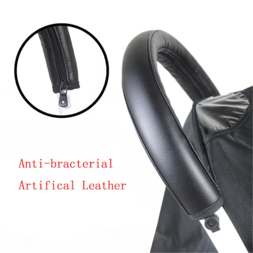 Funda protectora reposabrazos cochecito YOYO – Asa de cuero PU - imagen 3