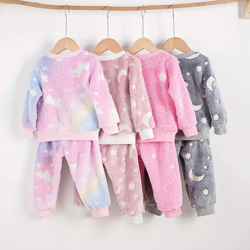 Conjunto pijama cálido de felpa para bebé – Noche cómoda - imagen 5