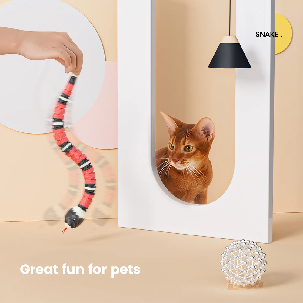 Juguete electrónico para gato Halloween serpiente inteligente RC - imagen 2