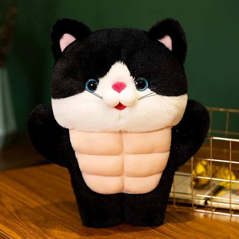 Peluche gato musculoso suave, ideal regalo de San Valentín - imagen 3