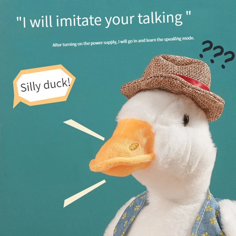 Pato de peluche parlante musical para niños – Juguete educativo - imagen 2