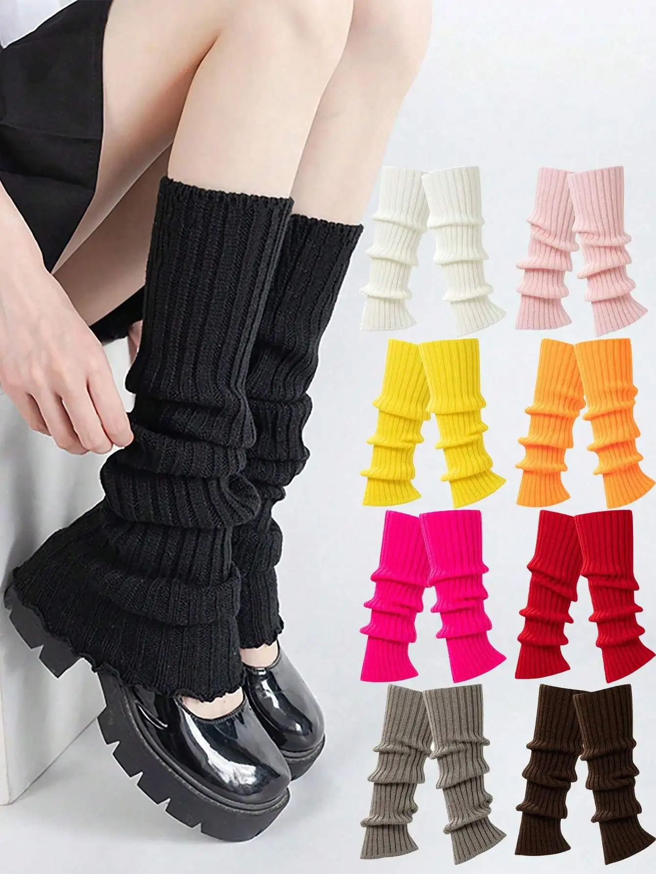 Calcetines cálidos multicolores para mujer
