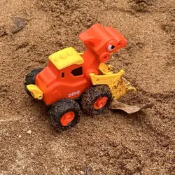 Coche de juguete dinosaurio con retroceso manual tipo excavadora