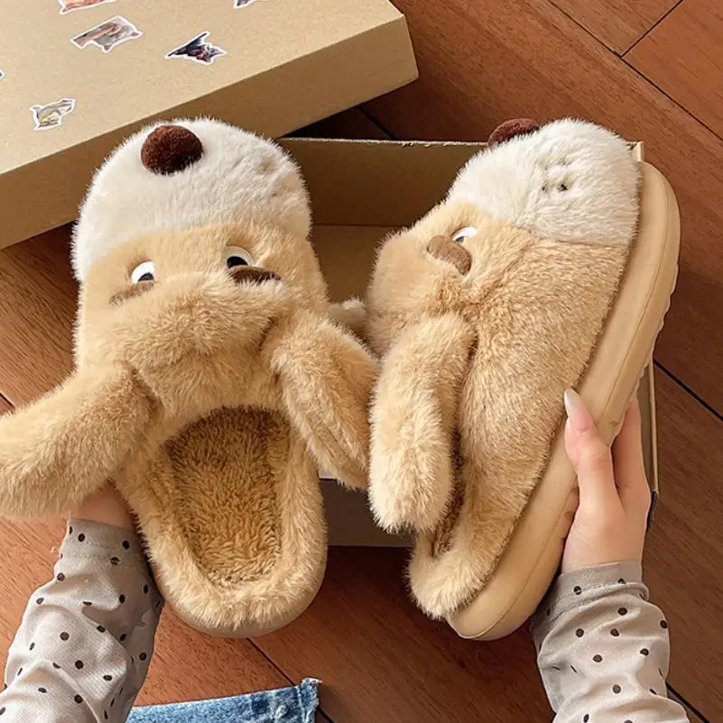 Zapatillas de interior mullidas con suela antideslizante para casa - imagen 3