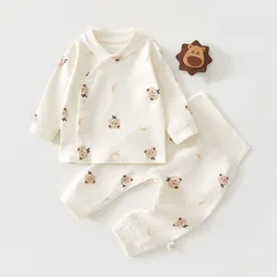 Pijama recién nacido de algodón con protección del vientre