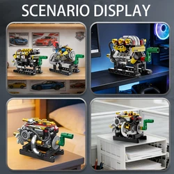 Bloques de construcción educativos con motor turbo infantil