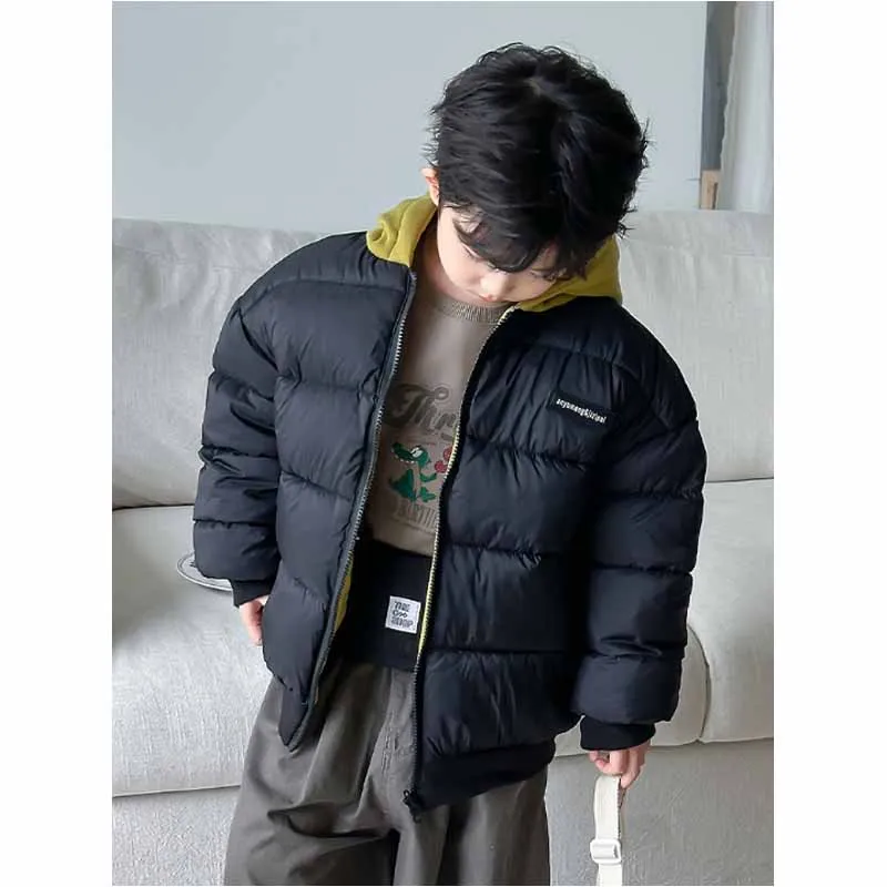 Chaqueta de plumón reversible con capucha – Abrigo de invierno para niños