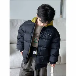 Chaqueta de plumón reversible con capucha – Abrigo de invierno para niños