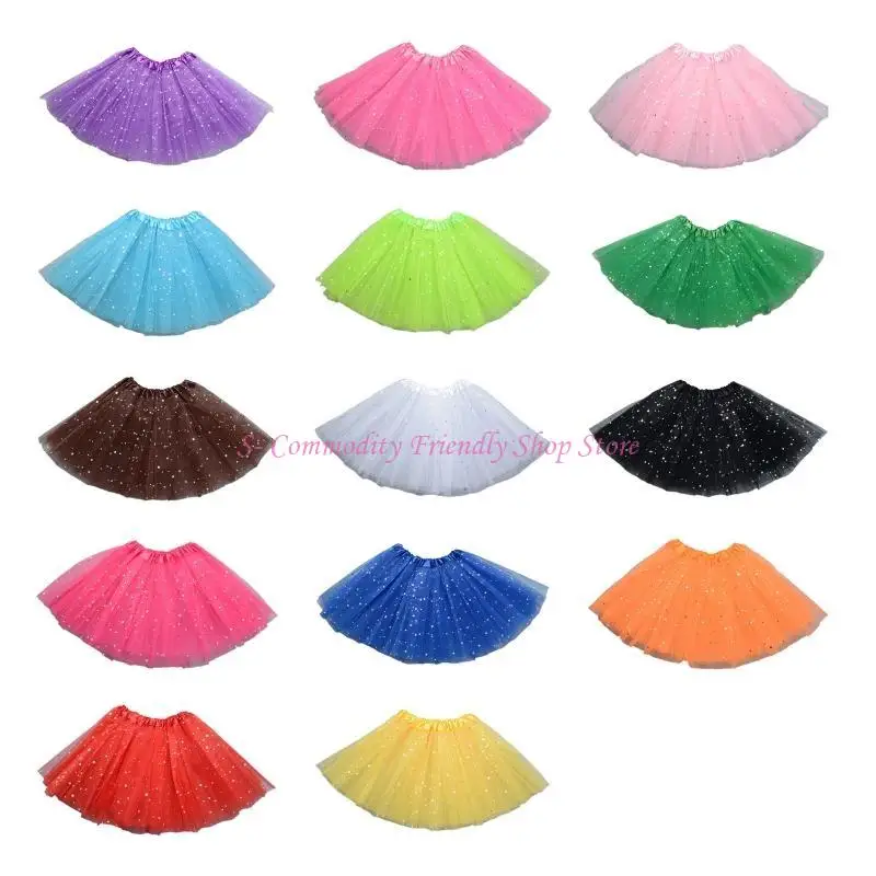 Vestido de ballet con lentejuelas y tul elástico para niñas - imagen 5