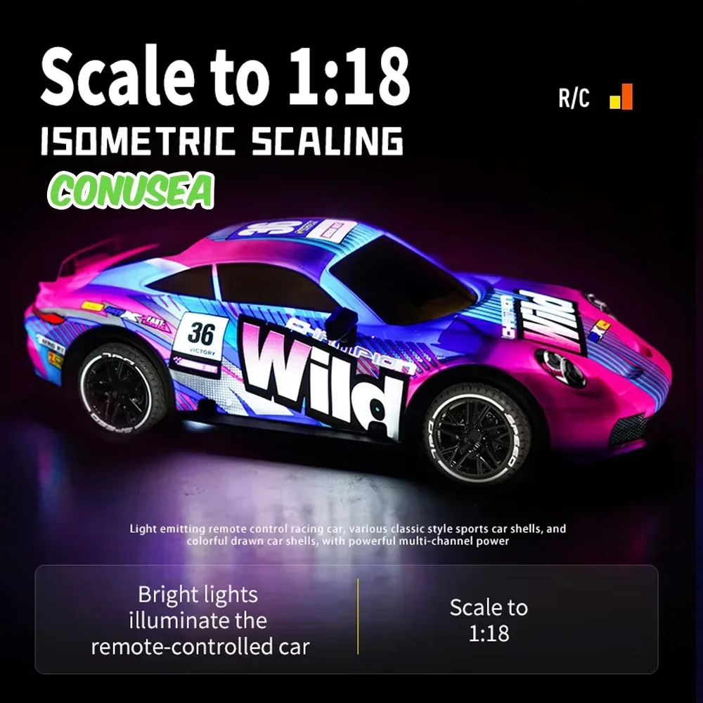 Coche teledirigido RC Buggy luminoso para carreras eléctricas - imagen 2