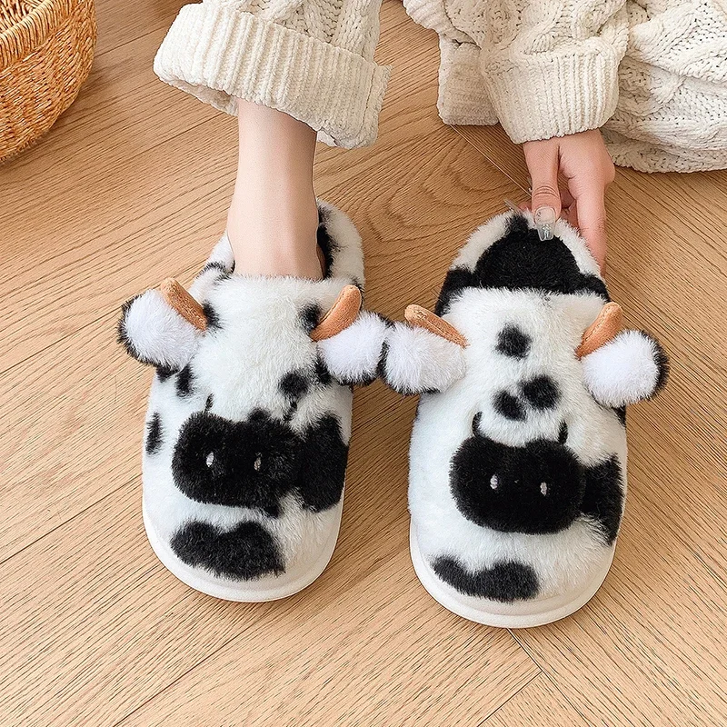 Zapatillas de casa mullidas con felpa y plataforma para invierno - imagen 4