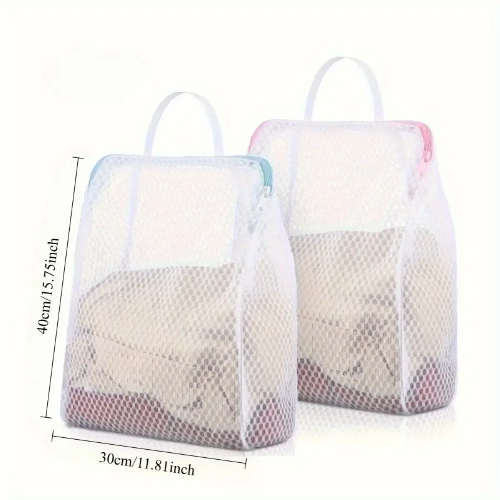 Bolsas de malla con asas y cremallera para prendas delicadas - imagen 4