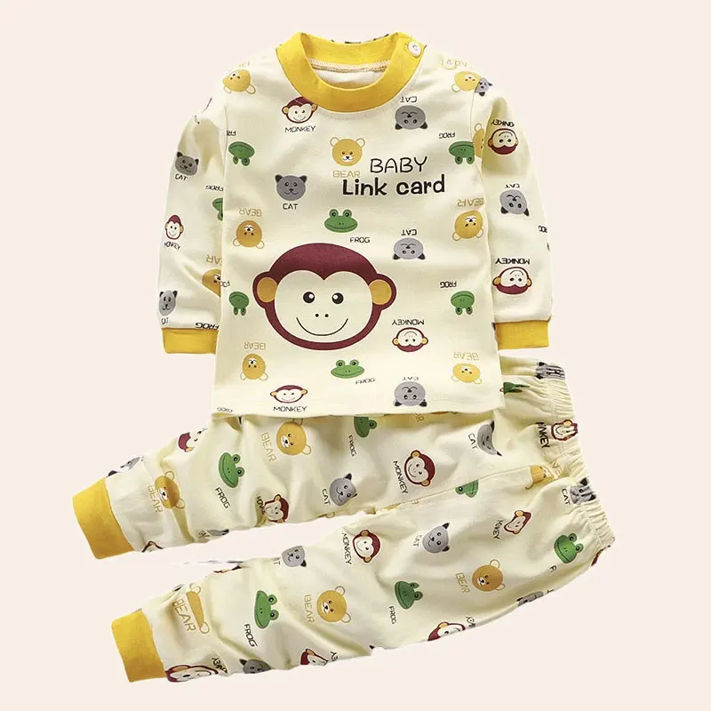 Conjunto infantil de algodón con dibujos animados para invierno