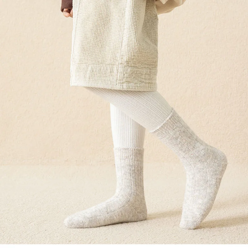 Calcetines de algodón tipo tubo para niña